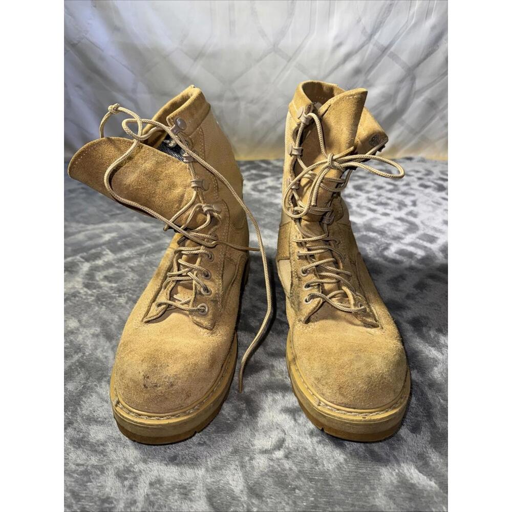 Bates Boots Mens Size 5.5 W  Tan Gore Tex Combat Flight Military US Army E33500A